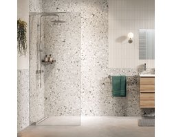 Sealskin Pure Inloopdouche type A3 100×200 cm, 8 mm helder veiligheidsglas met antikalklaag Zilver hoogglans