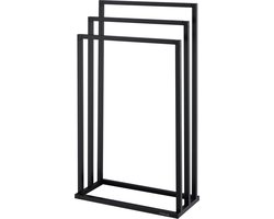 Sealskin Tube - Handdoekrek vrijstaand - Geschikt voor 3 handdoeken - Zwart