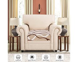 SearchI Bedrukte bank kussenhoezen vervangende bank stoelhoezen stretch patroon sofa stoelhoezen wasbare meubelbeschermers sofa slipcover zacht met elastische bodem (kleine 1 zit)
