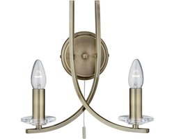 Searchlight Ascona - Wandlamp - 2 lichts - Brons