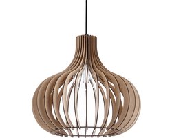 Seattle Hanglamp 3 mm hout 40x36 cm naturel - Modern - Blij Design