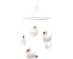 Sebra Baby Mobile – Swans