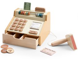 Sebra kassa met geld en scanner