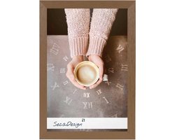 SecaDesign Nervi Fotolijst Hout - Fotomaat 10x15 cm - Taupe