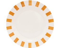 Secret de Gourmet Chéri Plat bord Ø19cm - Set van 6 stuks - Wit/Geel