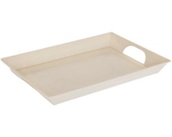Secret de Gourmet Dienblad / serveer tray Soléne - Melamine - beige - 40 x 29 cm - rechthoekig