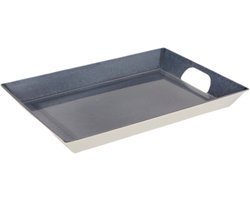 Secret de Gourmet Dienblad / serveer tray Soléne - Melamine - blauw - 40 x 29 cm - rechthoekig