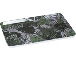 Secret de Gourmet Dienblad - serveerblad - Jungle print - 30x22 cm - groen - rechthoek - kunststof