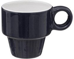 Secret de Gourmet - Espresso kopjes set met houder - 6 stuks - Multicolor