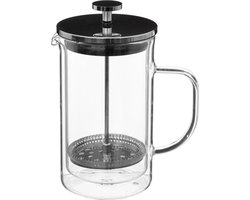 Secret de Gourmet French press cafetiere - dubbelwandig glas - 600 ml