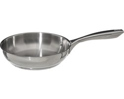 Secret de Gourmet - Koekenpan - Alle kookplaten/warmtebronnen geschikt - zilver - Dia 20 cm