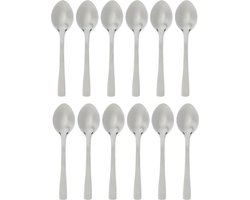 Secret de Gourmet Koffielepels/theelepels - 12 stuks - RVS - 9,5 cm