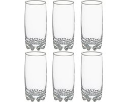 Secret de Gourmet Longdrink glazen - 6x stuks - 380 ml - Drinkglazen - Waterglazen - Transparant