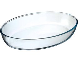 Secret de Gourmet - Ovenschaal ovaal - Transparant glas - 35 x 25 cm
