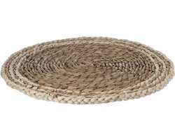 Secret de Gourmet ronde tafel placemat - zeegras naturel - 38 cm - Tafel onderleggers