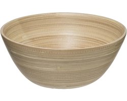 Secret de Gourmet - Slakom/serveer schaaltjes - bamboe - beige- D17 cm