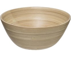 Secret de Gourmet Slakom/serveer schaaltjes - bamboe - beige- D25 cm