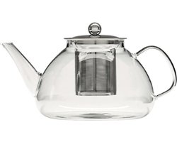 Secret de Gourmet - Theepot - glas/rvs - met filter - 1300 ml