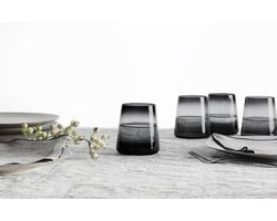 Secret de gourmet Waterglazen set van 6 - Trapeze 38cl - Donkergrijs