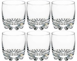 Secret de Gourmet waterglazen/sapglazen - 6x stuks - 310 ml - Drinkglazen - Bol vormig model