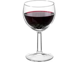 Secret de Gourmet wijnglazen voor witte wijn Fiona - 12x stuks - 190 ml - van glas - Wijn glazen