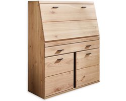 Secretaire – Bureau – Computertafel – Schrijfmeubel – Kast – FSC-Gecertificeerd Altesche Hout – Compact Ruim Werkblad – Old Artisan Oak Look