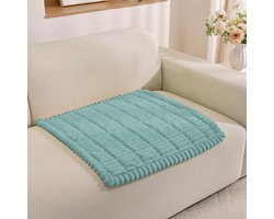 Sectionele Bankhoes - Bankbeschermer Meubelbeschermer - Bank Beschermen - Slipvaste Flanel - 90x90cm - Turkoois