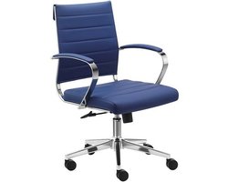 Sedero Bureaustoel Cádiz - Blauw - Bureaustoel voor Volwassenen