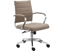 Sedero Bureaustoel Cádiz Taupe - Stof - Bureaustoel voor Volwassenen
