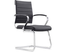 Sedero Design Eetkamerstoel Cádiz - Kunstleder - Zwart