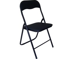 Sedero Klapstoel - Zwart - Metaal - Zithoogte 40 cm