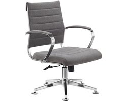 Sedero Vergaderstoel Cádiz Antraciet - Stof - Bureaustoel voor Volwassenen