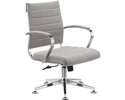 Sedero Vergaderstoel Cádiz Lichtgrijs - Stof - Bureaustoel voor Volwassenen