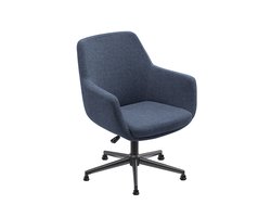 Sedero Vergaderstoel Volos - Donkerblauw - 360° draaibaar