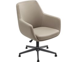 Sedero Vergaderstoel Volos - Taupe - Kunstleer
