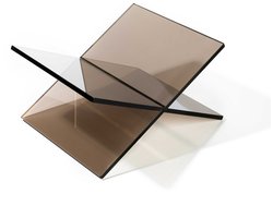 Seeve Official - Acryl Boekenstandaard Chairo - Lichtbruin - Creëert ruimtelijkheid, lichtheid en kleur in huis - Tijdloos en Modern - Kookboeken en Tafelboeken - Interieuraccessoire