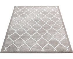 SEHRAZAT Vloerkleed, laagpolig vloerkleed, antistatisch, lichtdicht tpijt, grijs 120x170 cm