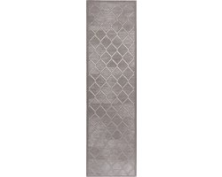SEHRAZAT Vloerkleed, laagpolig vloerkleed, antistatisch, lichtdicht tpijt, grijs 80X150 cm