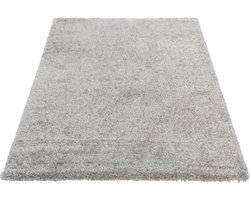 SEHRAZAT Vloerkleed, moderne shaggy tapijt, shaggy hoogpolig, grijs, 80X150