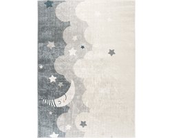 SEHRAZAT Vloerkleed, moderne, wasbaar, zachte microvezel, keuken, badkamer, kinderkamer, studeerkamer en woonkamer tapijt, grijs- 160x230