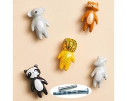 Selbro ® 5 stuks schattige dierenknoppen voor kinderhandvatten - Keramische knoppen voor kinderkamer, deur, kast en lades