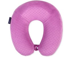 Selbro ® Comfortabel U-vormig reiskussen van traagschuim voor hoofd- en halsondersteuning, paars
