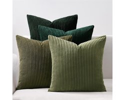 Selbro ® Decoratieve Kussenhoezen Set van 4 met Kleurverloop voor Huiselijke Sfeer
