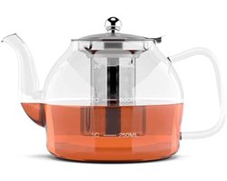 Selbro ® Glazen Theepot 800ml met Infuser - Elegant Ontwerp voor Losse Thee