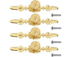 Selbro ® Klassieke Gouden Handgrepen voor Kasten en Meubels - Set van 4 Stuks