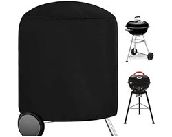 Selbro®, ronde barbecuehoes, waterkoker BBQ betaalbaar, 73 x 71 cm waterdicht, heavy duty 420D Oxford-stof, ronde gasbarbecue-verbeteringen met trekkoord, DHKBC73EU-4BKV1