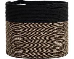 Selbro ® Ruime Opbergmand van Katoen en Jute voor Kinderspeelgoed en Wasgoed