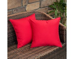 Selbro®, Set van 2 Kussenhoezen voor Buiten, transparante Kussenhoezen, Bankkussen, Decoratieve Bankkussens, Weerbestendige Kussenhoezen, Decoratief Kussen, Hoes, Zacht voor Bank, Buiten, Tuin,