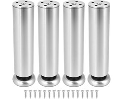 Selbro® - Set van 4 Verstelbare Meubelpoten 20-21 cm - Draagvermogen 200 kg - Voor Bank, Bed, Tafel en Kast