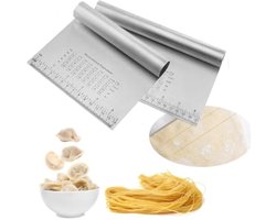 Selbro ® Tarock voor deeg, 2 stuks deegsnijder, roestvrij staal, 15 cm deegschraper met schaal, tarock schraper keuken voor deeg, cake, pizza, brood